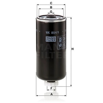 FILTRO COMBUSTIBLES MANN-FILTER WK 854/1  