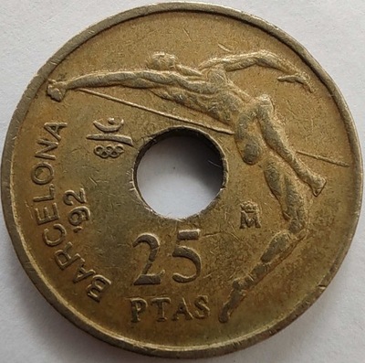 2180 - Hiszpania 25 peset, 1990