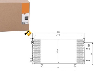 Конденсатор кондиціонера subaru forester nrf фото №1