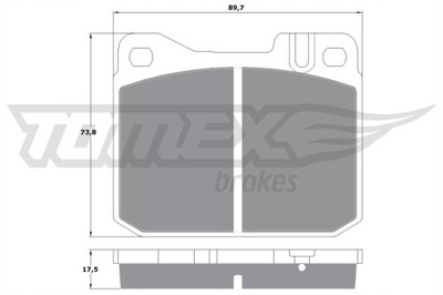 TRINKELĖS HAMULC. MERCEDES W123 79-85 10222/TOM 