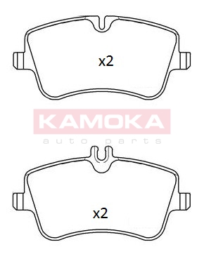 КОЛОДКИ ГАЛЬМІВНІ ПЕРЕД KAMOKA JQ1012858