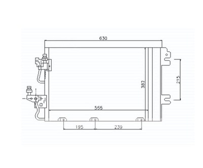 RADUADOR DE ACONDICIONADOR OPEL ASTRA H A04 04.07--  