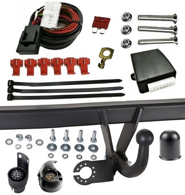 KIT JUEGO BARRA DE REMOLQUE GANCHO DE REMOLQUE PARA VW GOLF 5 AÑO 2008 MINIVAN PLUS MODUL+WIAZKA  