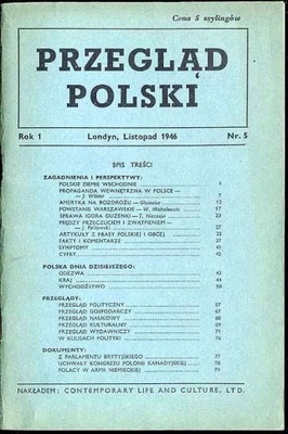 Przegląd Polski. R.1 1946. Nr 5 Listopad 1946