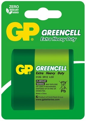 Bateria Plaska 3R12 GP GREENCELL 1 szt