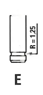 Клапан випускний r4634/bmcr freccia ford escort фото №1