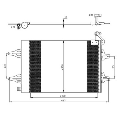 RADUADOR DE ACONDICIONADOR SKODA VW  