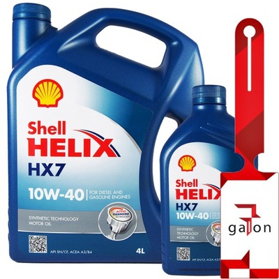 SHELL HELIX HX7 10W40 5L (4L + 1L)