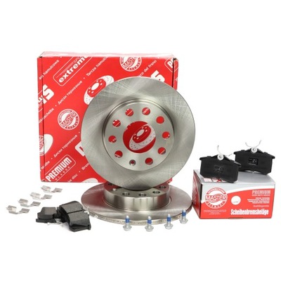 DISCOS + ZAPATAS PARTE TRASERA DO AUDI A4 B6 B7 + AVANT 245MM  