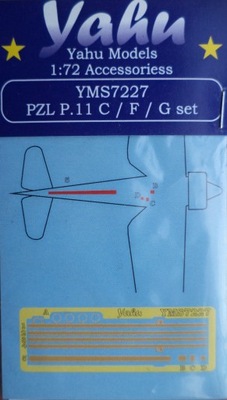 1:72 PZL P.11C /F /G exterior set Yahu Models YMS7227