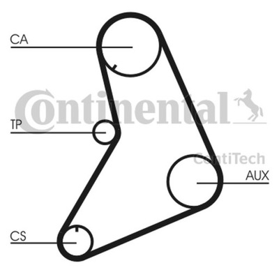 CORREA DISTRIBUCIÓN FORD 2,0 CT687  