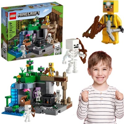 LEGO MINECRAFT JASKINIA LOCH SZKIELETÓW SPAWNER