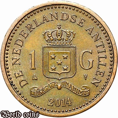 1 GULDEN 2014 ANTYLE HOLENDERSKIE