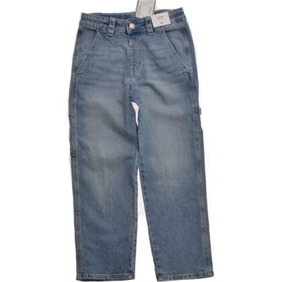 H&M spodnie chłopięce Jeansowe LOOSE proste 134 nowe