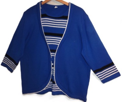 Sweter jak bliźniak 48 50 niebieski