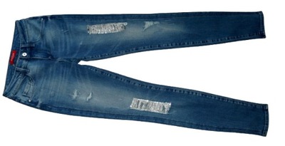GUESS elastyczne jeansy z przetarciami J.NOWE 36