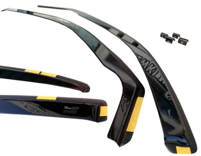 DEFLECTORES VENTANAS HONDA CIVIC VII 2001-2005 BERLINA DELANTEROS+TRASEROS  