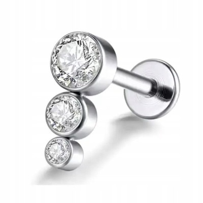 1PCS G23 Titanium Piercing Stud Ear Tragus Ca