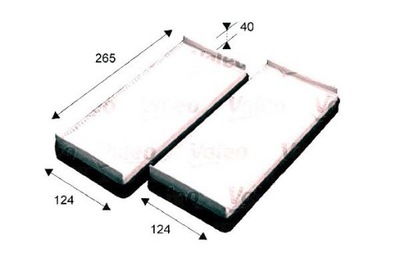 Valeo фильтр кабины mercedes clk a209 clk c209 фото №1