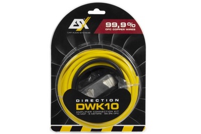 ESX DWK10 - Zestaw kabli do wzmacniacza 10mm2 OFC