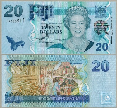 Fidzi Fiji 20 Dolar 2007 P-112a UNC