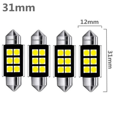 CIEPŁY БЕЛИЙ STYL 31MM 4 SZT.ŻARÓWKA LED (СВЕТОДИОД ) C5W CANBU