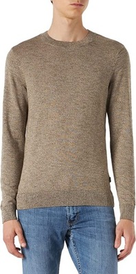 FRIDAY CASUAL SWETER MĘSKI BEŻOWY BASIC M SPL