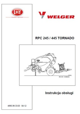 WELGER RPC 245/445 TORNADO - ИНСТРУКЦИЯ PL (2012) 