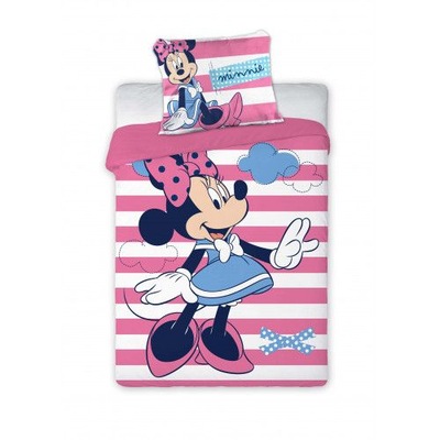 POŚCIEL do łóżeczka 100x135 Myszka MINNIE MOUSE