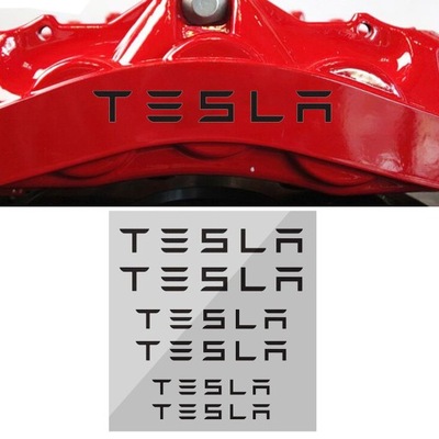 PEGATINAS AL SOPORTES FRENOS CON TESLA LOGOTIPO 6SZT  