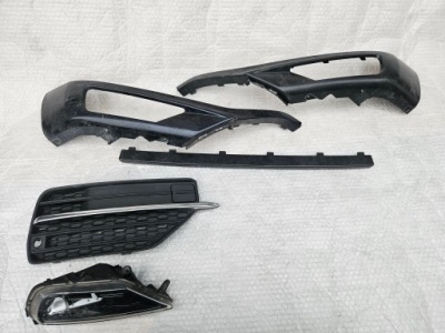 Volvo xc90 16- решётка молдинг бампер перед противотуманная фара led левое фото №1