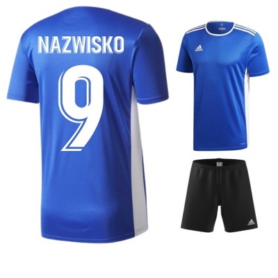 Adidas komplet piłkarski koszulka z NADRUKIEM 116