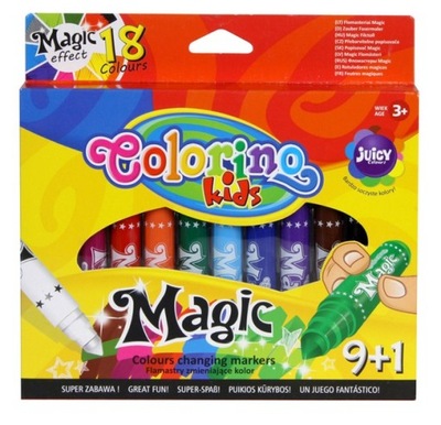 COLORINO FLAMASTRY MAGICZNE 10 KOLORÓW