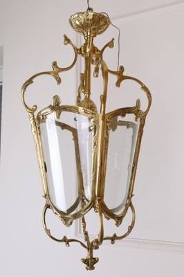 LATARNIA -PAŁACOWA WISZĄCA LAMPA z brązu 70 cm