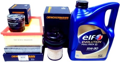 4 фільтри 5l оливи elf 5w30 renault megane iv scenic iv talisman 1.5 dci фото №1