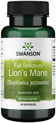 SWANSON FS LION'S MANE SOPLÓWKA JEŻOWATA 60 KAPS.