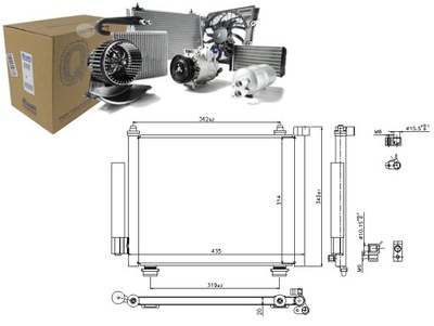 NISSENS КОНДЕНСАТОР КОНДИЦИОНЕРА OPEL AGILA 1.3 CDTI