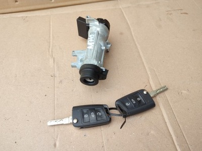 Замок запалювання + 2x ключ skoda rapid lift 15r оригінал 67tys пробіг фото №1