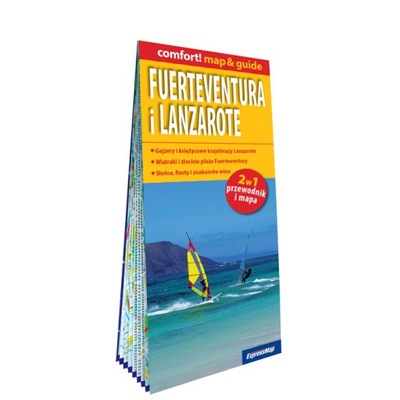 Fuerteventura i Lanzarote; laminowany map&guide (2w1: przewodnik i mapa)