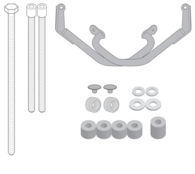 KAPPA GMOLE TAPONES DEL MOTOR CF MOTO CL 700X '21- CZARNE, , .  