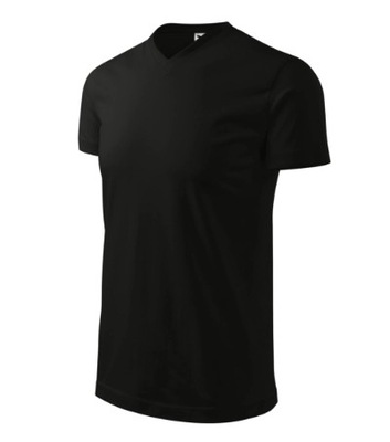 Heavy V-neck koszulka unisex czarny XL,1110116