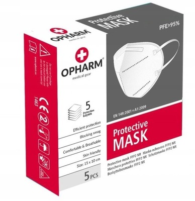 Maska przeciwpyłowa Opharm FFP2 półmaska PL