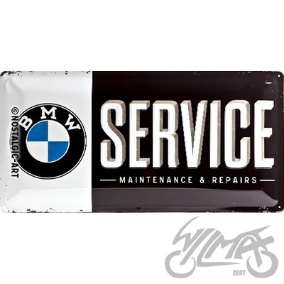 PLACA PLAKAT 25X50 BMW SERVICE 27010  