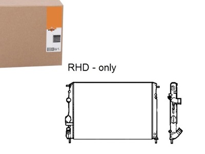 NRF AUŠINTUVAS VANDENS RENAULT MEGANE I 1.4 E (BA0E. B 