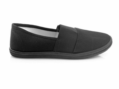 Tenisówki wsuwne Slip on trampki Czarne 37