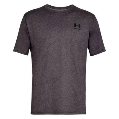 KOSZULKA UNDER ARMOUR SPORTSTYLE LEFT CHEST SS MEN GRAY 019 S