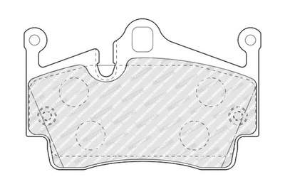 FERODO КОЛОДКИ ТОРМОЗНЫЕ ЗАД PORSCHE 718 BOXSTER 718 BOXSTER SPYDER