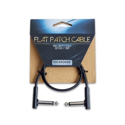 Rockboard Flat Patch Cable 30cm. Black