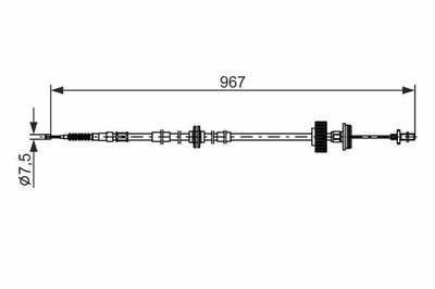 CABLE DE FRENADO 1 987 482 794  