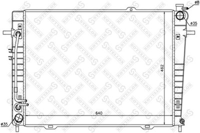 RADUADOR DEL MOTOR HYUNDAI TUCSON 2.0 CRDI 06-10  